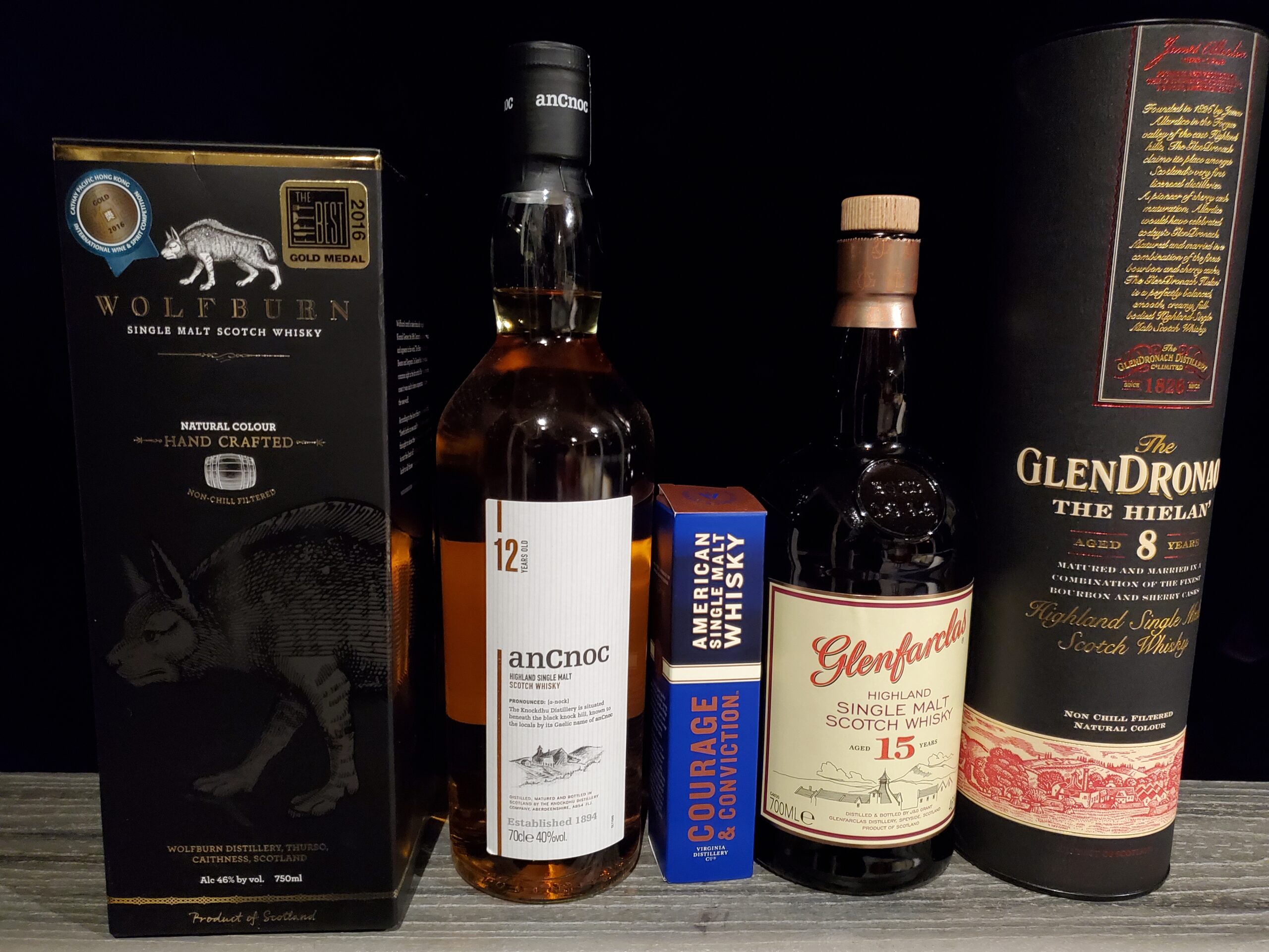 Highland whisky range